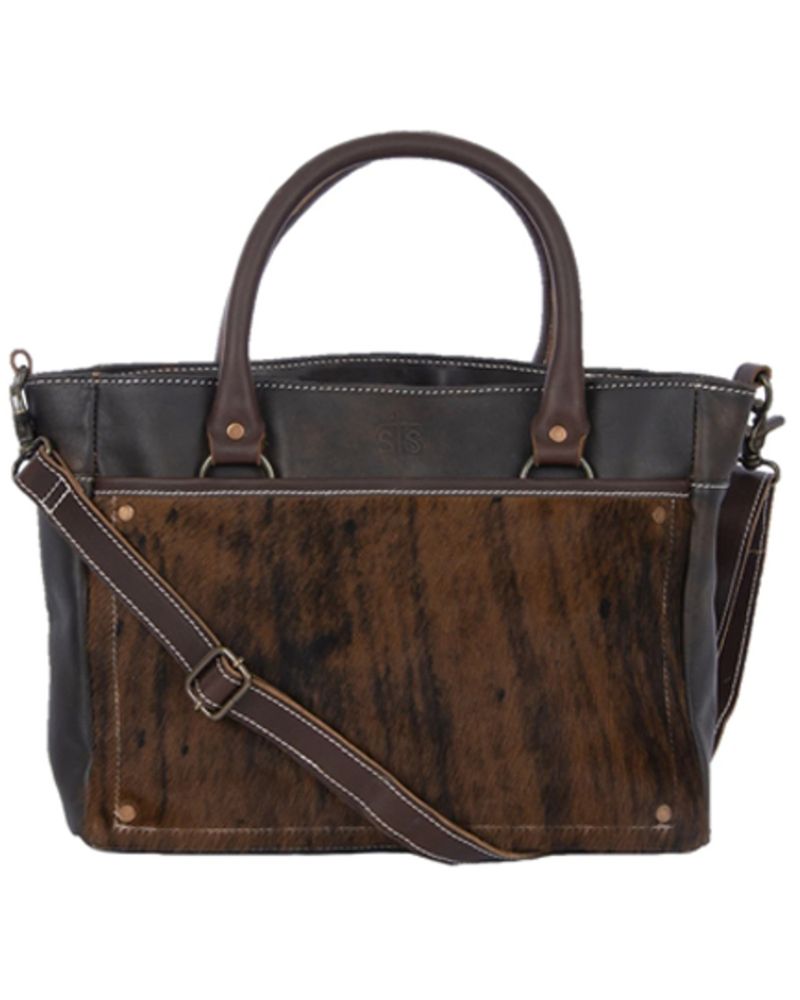 STS Ranchwear By Carroll Women's Brown Brindle Concealed Carry Satchel