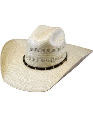 Justin Men's Hutson Bent Rail Straw Cowboy Hat