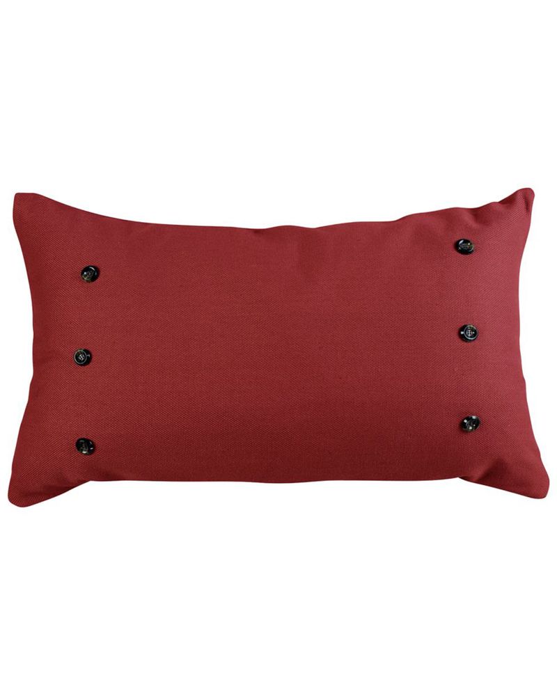 HiEnd Accents Prescott Red Large Pillow