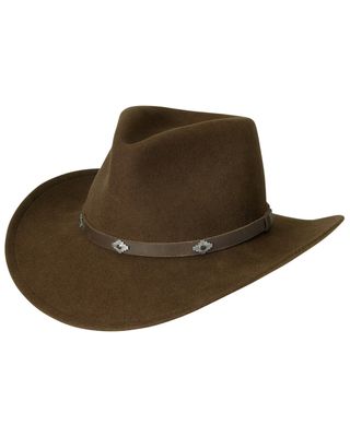 Black Creek Men's Acorn Crushable Felt Western Fashion Hat