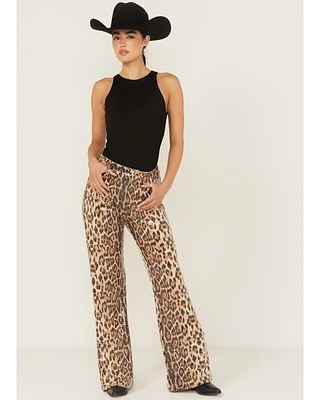 Miss Me Women's Leopard Print Sequins Pants