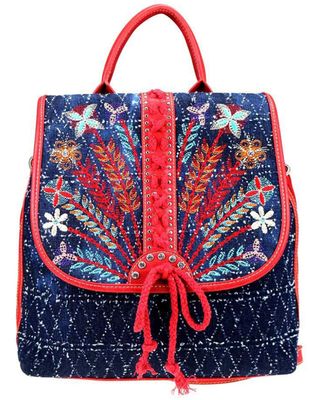 Montana West Women's Lacey Embroidered Backpack
