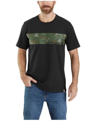 Carhartt Men's Camo Logo Graphic Heavyweight Short Sleeve Work T-Shirt