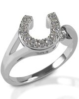 Kelly Herd Women's Offset Horseshoe Ring