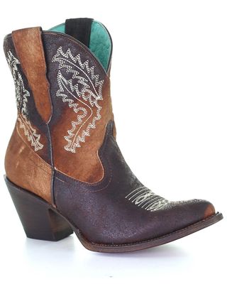 Corral Women's Embroidered Western Booties - Round Toe