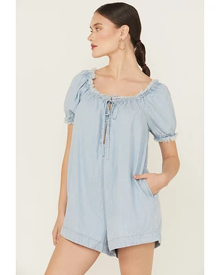 Free People Women's Daisy Denim Babydoll Romper