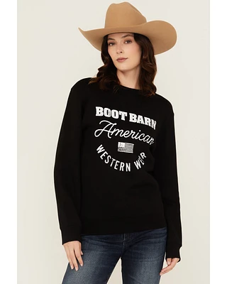 Boot Barn Women's Logo American Western Wear Crewneck