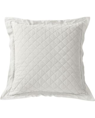 HiEnd Accents Diamond Pattern Quilted White Euro Sham