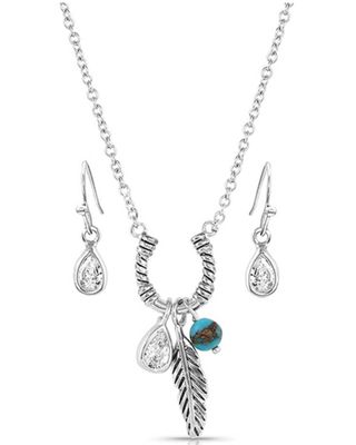 Montana Silversmiths Women's Lucky's Charming Horseshoe Necklace