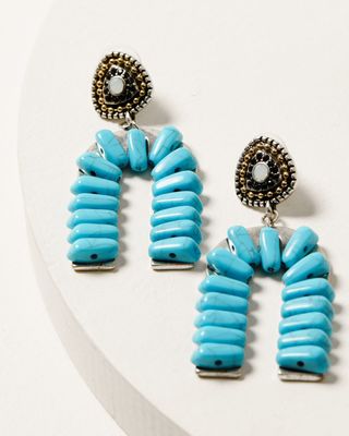 Shyanne Women's Turquoise Stone Rainbow Earrings
