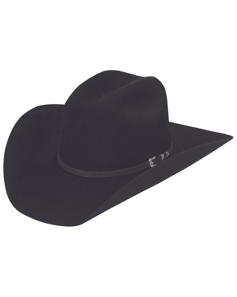 Justin Men's Black 3X Dixon Western Wool Felt Hat