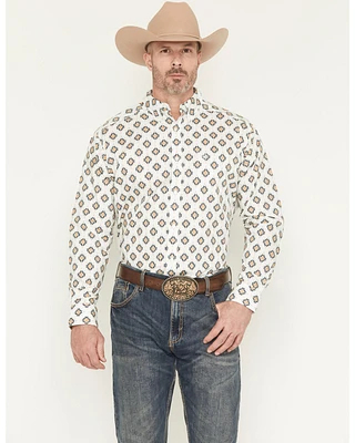 Ariat Men's Cai Southwestern Print Long Sleeve Button-Down Western Shirt