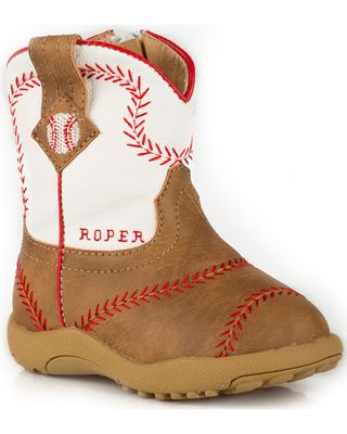 Roper Infant Boys' Cowbaby Baseball Pre-Walker Western Boots - Round Toe