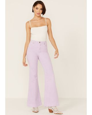 Rolla Women's Lavender Corduroy Eastcoast Flare Jeans