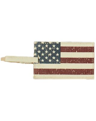 3D Distressed American Flag Luggage ID Holder