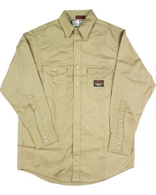 Rasco Men's FR Long Sleeve Snap Work Shirt - Tall