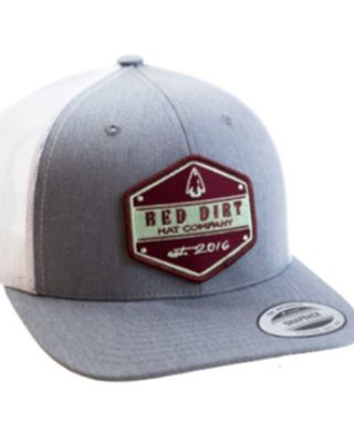 Red Dirt Hat Men's Hexagon Arrowhead Patch Mesh Back Ball Cap