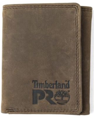 Timberland Pro Men's Dark Brown Basic Trifold Wallet