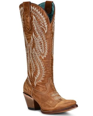 Corral Women's Golden Embroidery Western Boots - Snip Toe