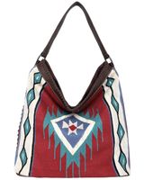 Montana West Women's Southwestern Canvas Hobo Bag