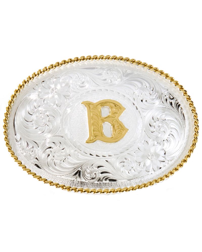 Montana Silversmiths Initial B Western Buckle