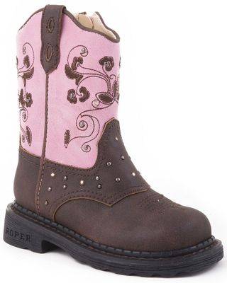 Roper Toddler Girls' Light Up Western Boots