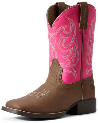 Ariat Youth Girls' Sport Champ Western Boots - Wide Square Toe