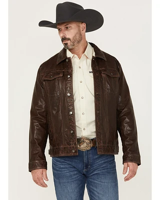 Scully Men's Leather Trucker Jacket