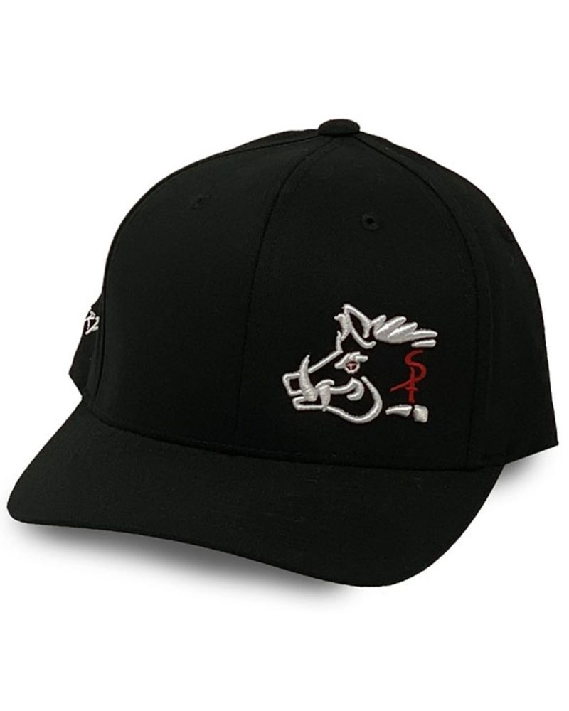 Oil Field Hats Men's Sniper Pig Embroidered Flex-Fit Ball Cap