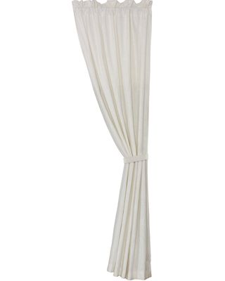HiEnd Accents Newport White Linen Curtain