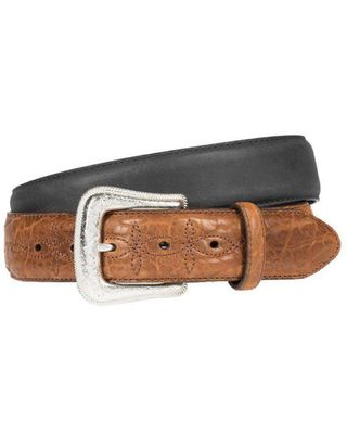 Wrangler Men's Crazyhorse Bison Leather Belt