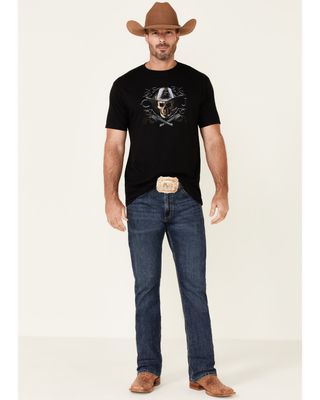 Cody James Men's Shadow Skull Graphic Short Sleeve T-Shirt