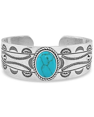Montana Silversmiths Women's Into The Blue Turquoise Cuff Bracelet