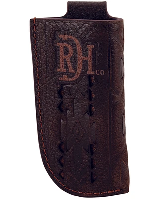 Red Dirt Hat Southwestern Inlay Leather Knife Sheath