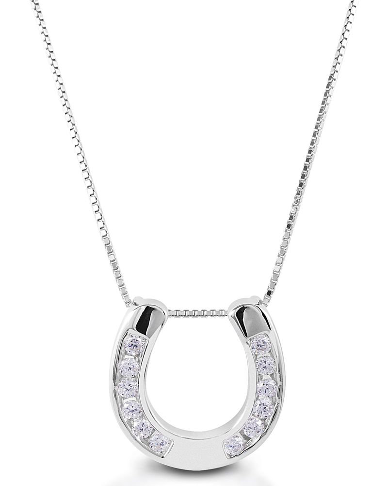 Kelly Herd Women's Large Horseshoe Pendant Necklace