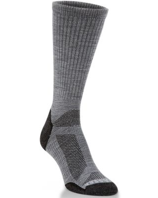 Crescent Sock Men's Merino Wool Lightweight Grey Crew Socks