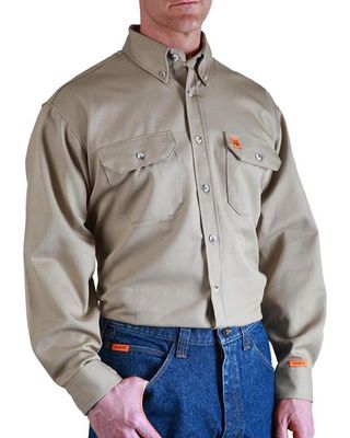 Wrangler Men's FR Long Sleeve Work Shirt - Big & Tall