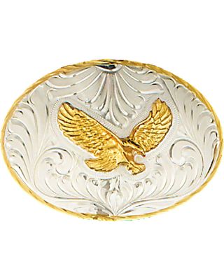 Western Express Men's Silver German Eagle Belt Buckle