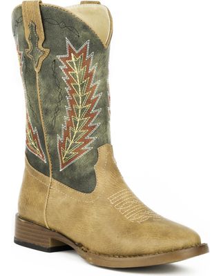 Roper Boys' Arrowheads Western Boots - Square Toe