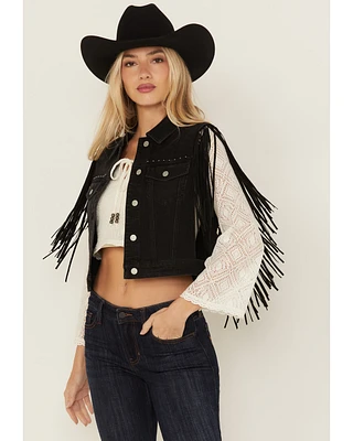 Idyllwind Women's Studded Fringe Vest