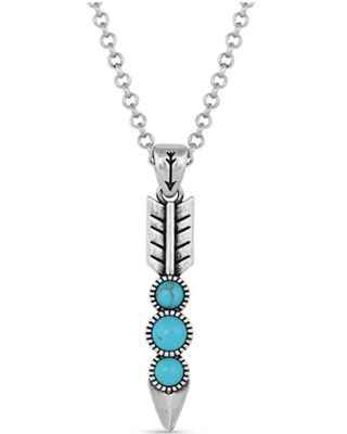Montana Silversmiths Women's Free Falling Silver Arrow Necklace
