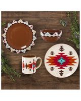 HiEnd Accents Del Sol 16pc Ceramic Dinnerware Set