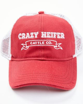 Idyllwind Women's Crazy Heifer Red Mesh-Back Ball Cap