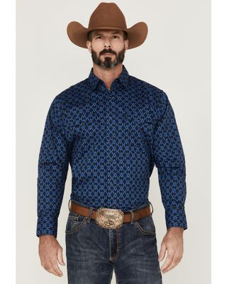 Wrangler Men's Silver Edition Southwestern Snap Western Shirt