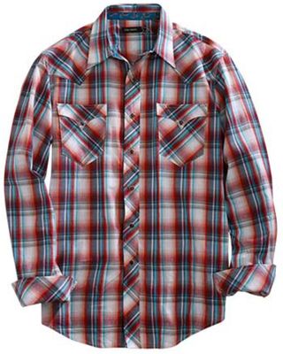 Tin Haul Men's Paintbrush Plaid Long Sleeve Western Shirt