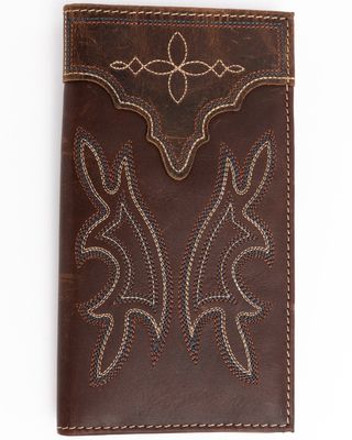 Cody James Men's Rodeo Stitched Leather Wallet