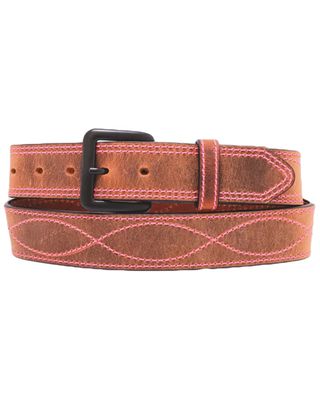 Heritage Leathers Women's Pink Vintage Rodeo Belt
