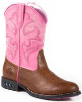 Roper Little Girls' Light-Up Western Boots - Round Toe