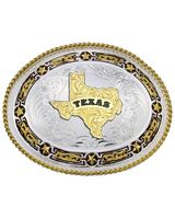 Montana Silversmiths Star Links State of Texas Western Belt Buckle
