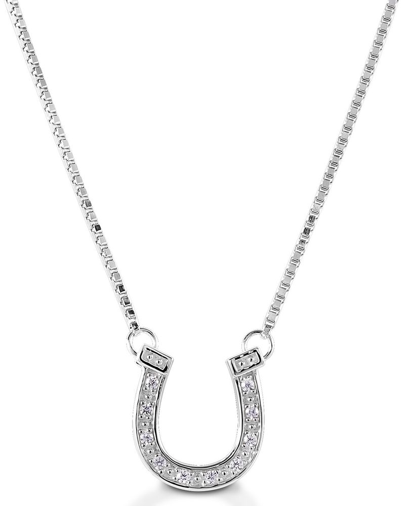 Kelly Herd Women's Pave Horseshoe Necklace